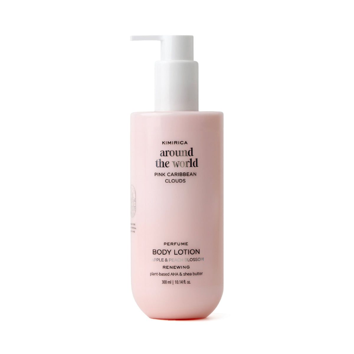 Kimirica Pink Caribbean Body Lotion with Vitamin E and Shea Butter, nourishing lotion for dry skin and deep hydration.
