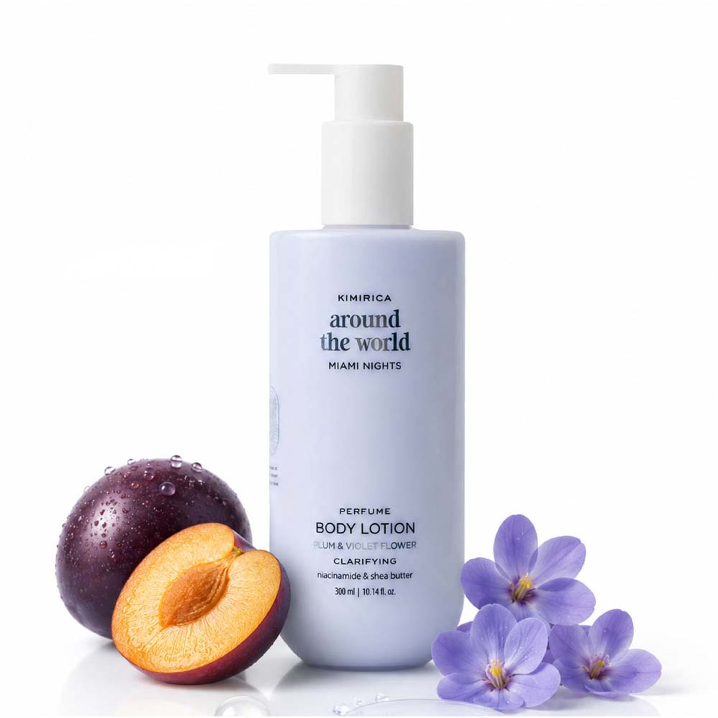 Kimirica Miami Nights Body Lotion - Plum Extract, Vitamin E & Shea Butter for Deep Nourishment