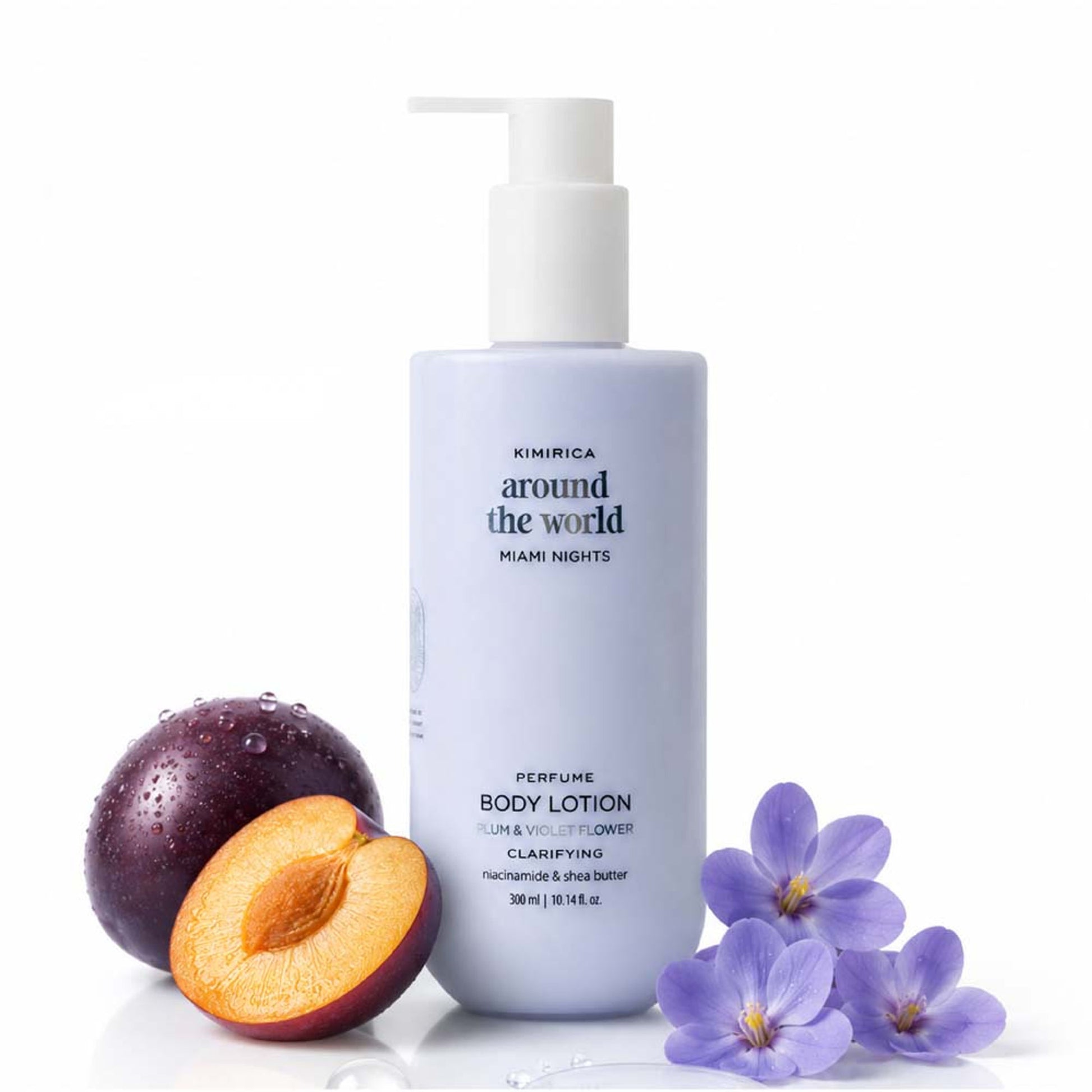 Kimirica Miami Nights Body Lotion - Plum Extract, Vitamin E & Shea Butter for Deep Nourishment