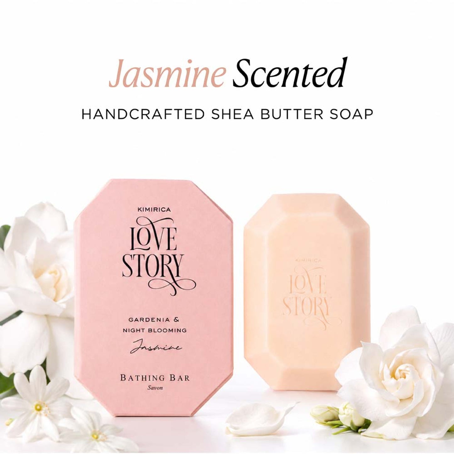 Kimirica Jasmine & Gardenia Luxury Creamy Soap Bar