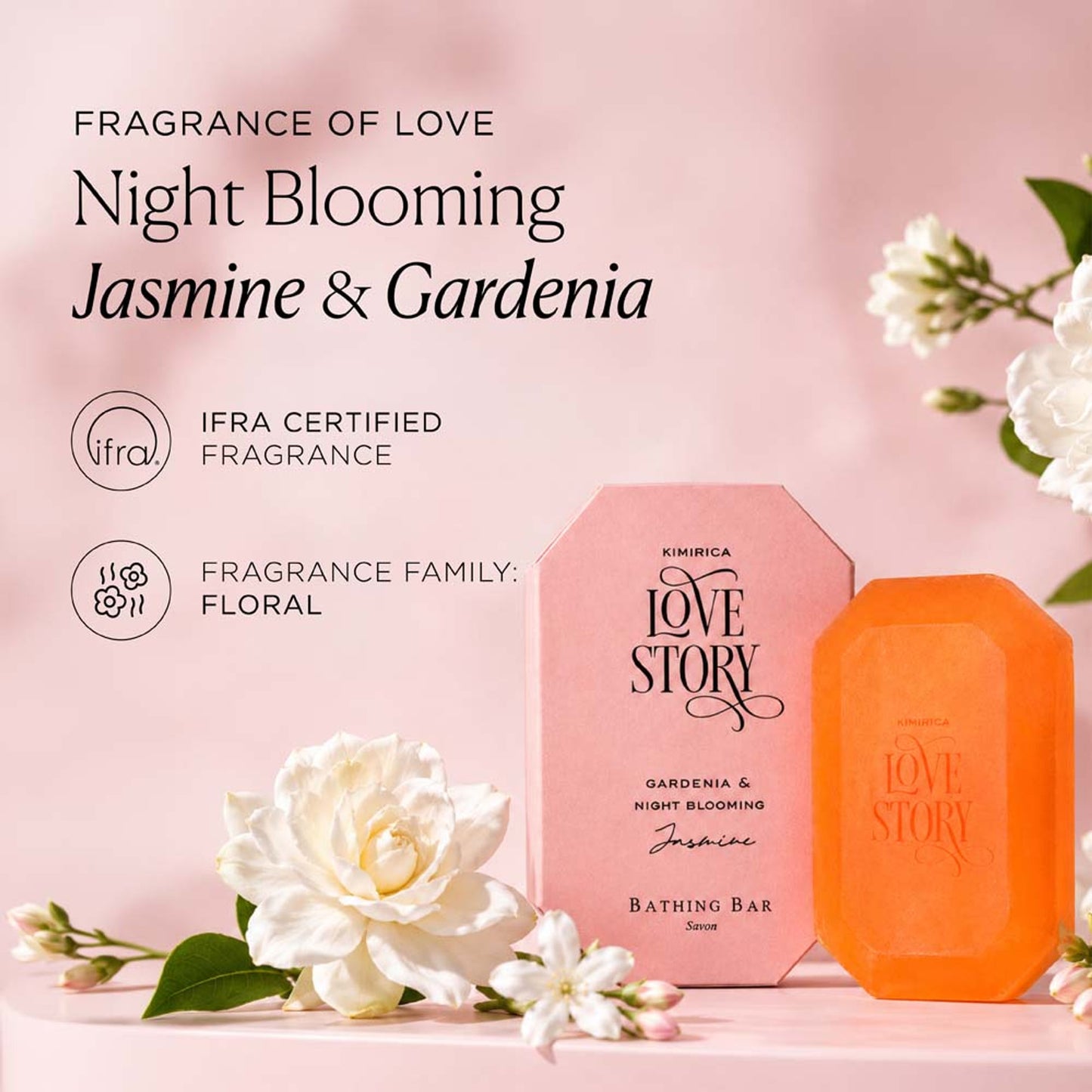 Kimirica Jasmine & Gardenia Luxury Soap Bar