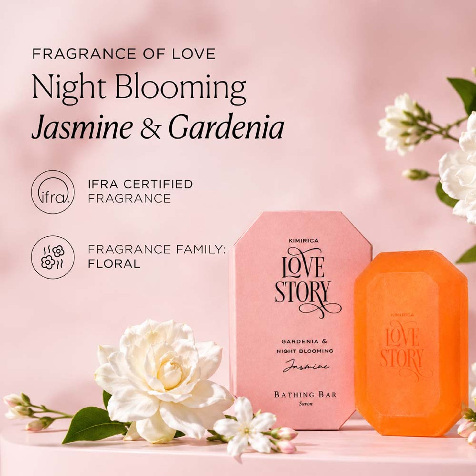 Kimirica Jasmine & Gardenia Luxury Soap Bar