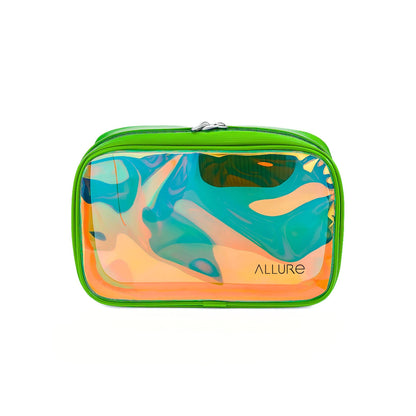 Allure Small Green Holographic Makeup Pouch -AV-24