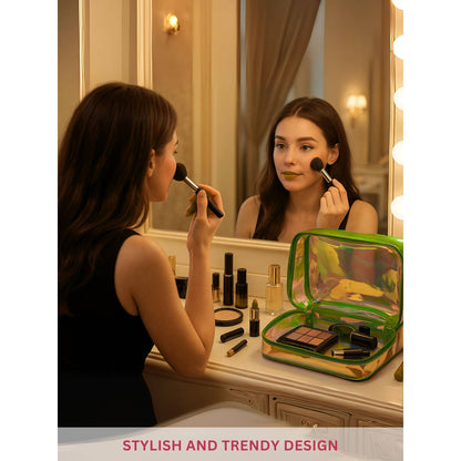 Allure Small Green Holographic Makeup Pouch -AV-24