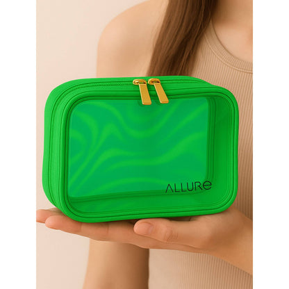Allure Large Green Holographic Makeup Pouch -AV-25