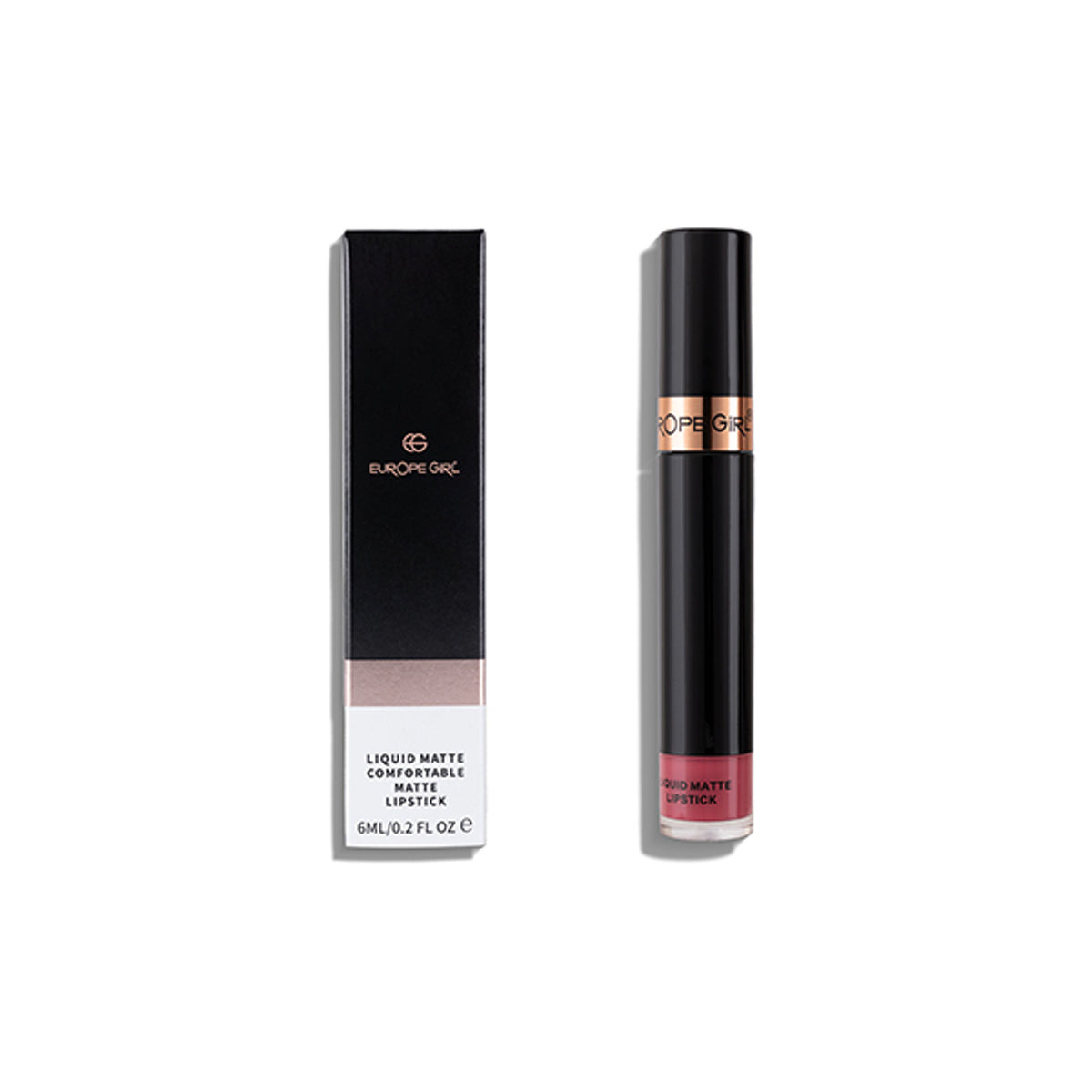 Europe Girl Madeline matte liquid lipstick in shade 15, showcasing a smooth, comfortable formula in a stylish tube.