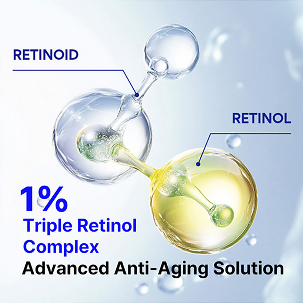 Innisfree 1% Retinol Green Tea vegan PDRN serum in a dropper bottle, featuring green tea extract for anti-aging and brightening.
