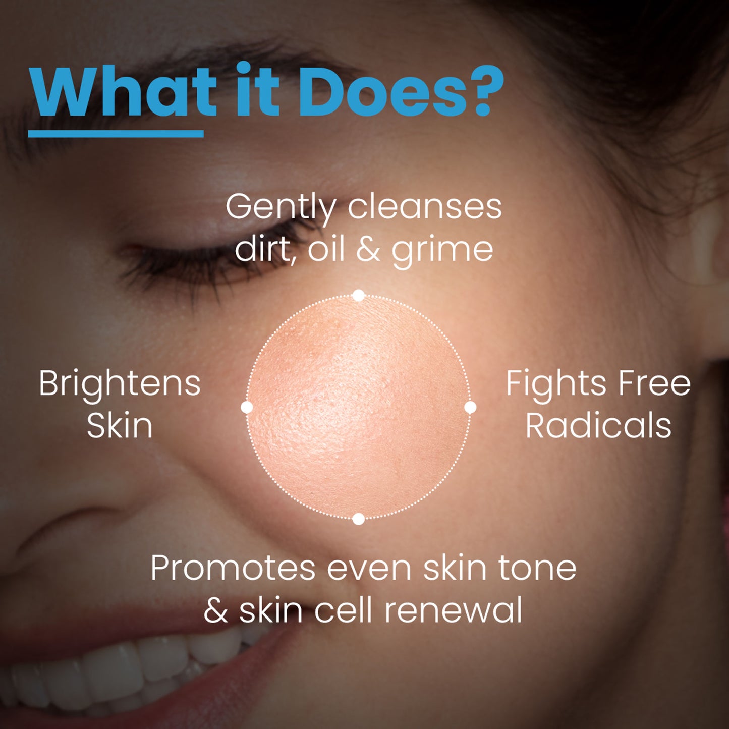 FCL Brightening Face Wash with Vitamin C Exfoliates Dead Cells Reduces Fine Lines & Wrinkles