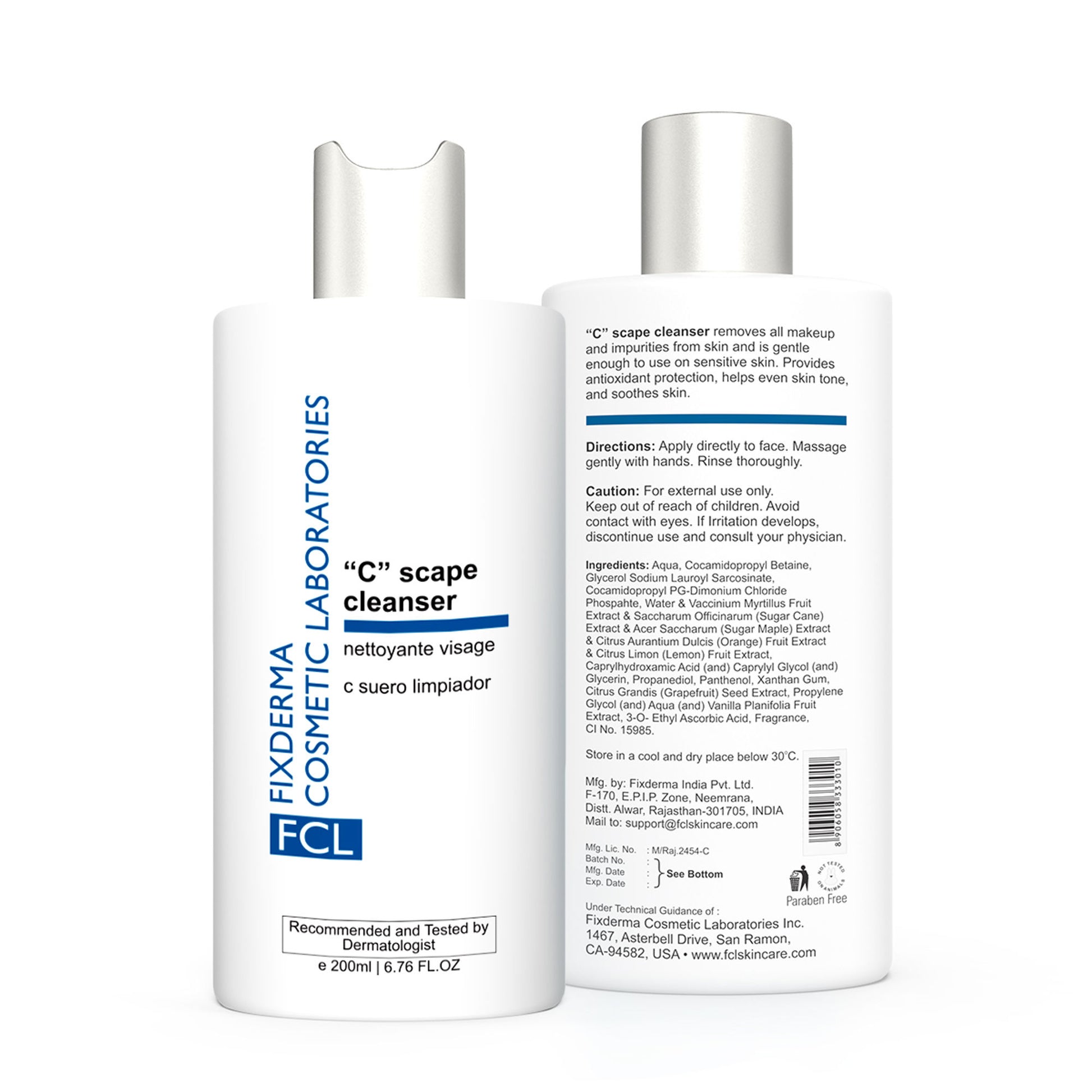 FCL Brightening Face Wash with Vitamin C Exfoliates Dead Cells Reduces Fine Lines & Wrinkles
