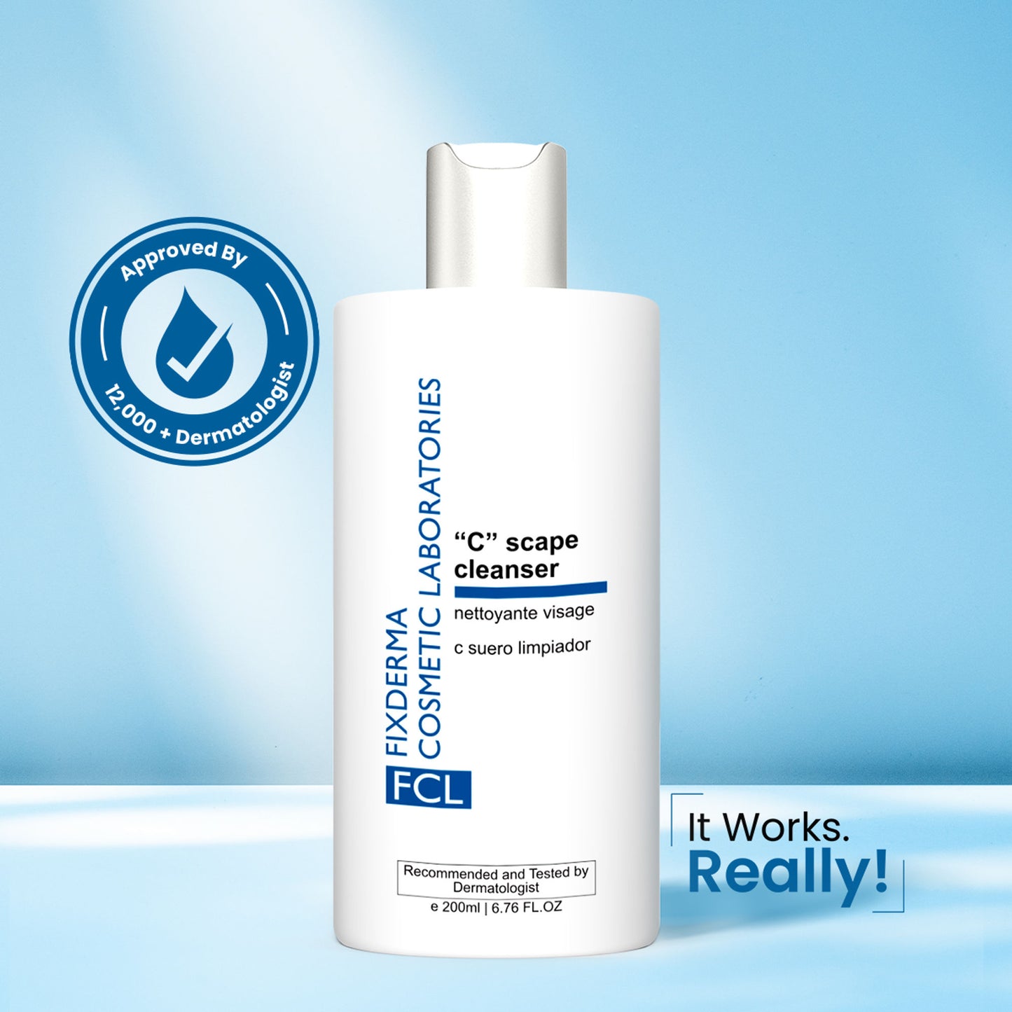 FCL Brightening Face Wash with Vitamin C Exfoliates Dead Cells Reduces Fine Lines & Wrinkles