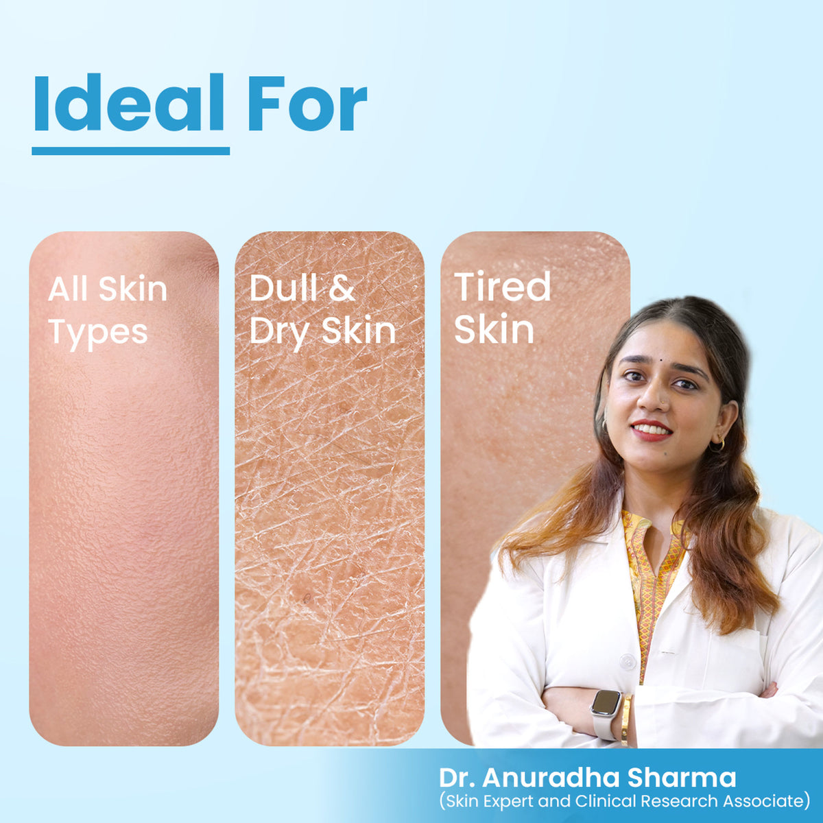 Fixderma De Tan Mask for dark skin, pore cleansing, blackhead removal, and skin tone improvement on a skincare product.