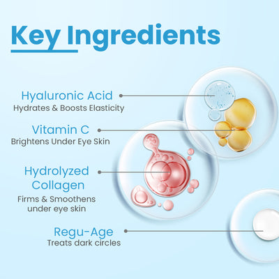 FCL Eye Refining Under Eye Gel For Dark Circles Puffiness with Vitamin C &Hyaluronic Acid