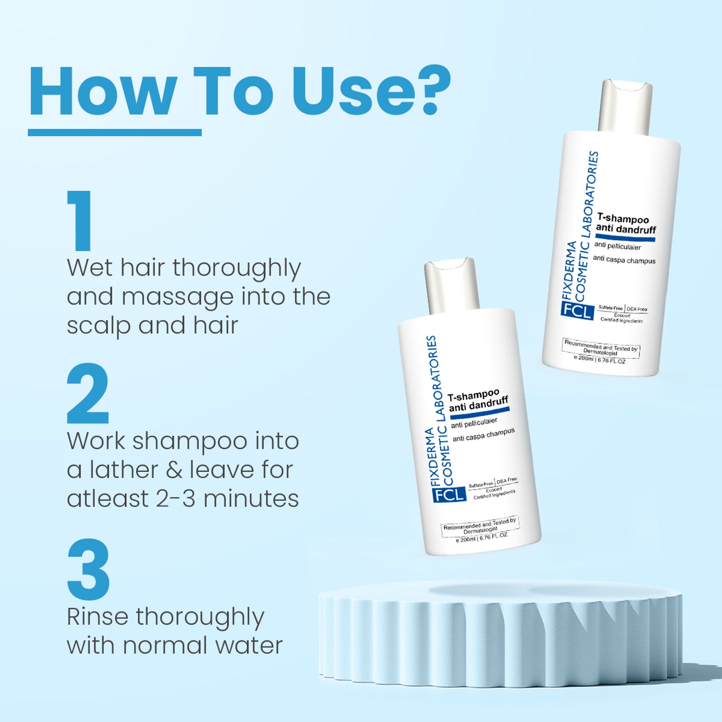 FCL TShampoo For Dandruff, Scalp Psoriasis, Nourishes Scalp, Sulphate & Paraben Free