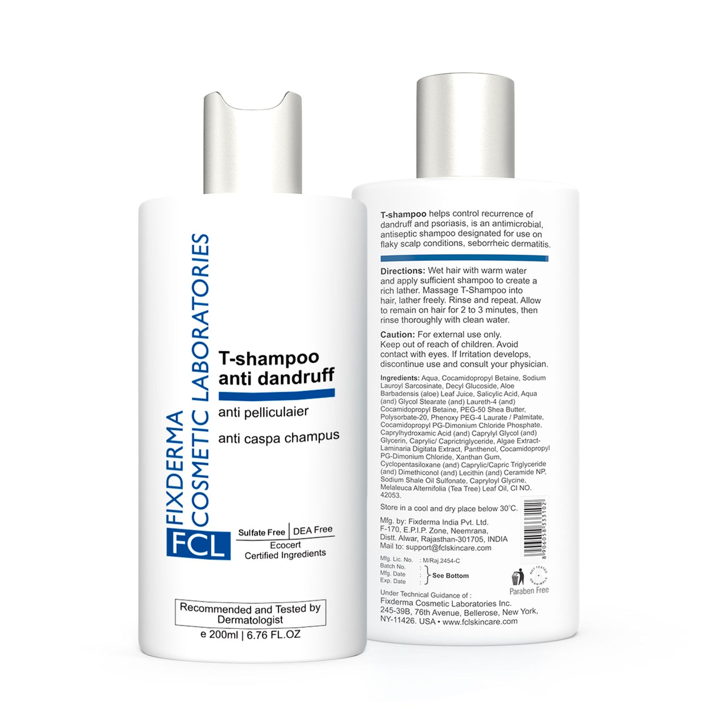 FCL TShampoo For Dandruff, Scalp Psoriasis, Nourishes Scalp, Sulphate & Paraben Free