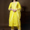 Dhiyona IE Women Yoke Design Round Neck Kurta With Trousers & Dupatta