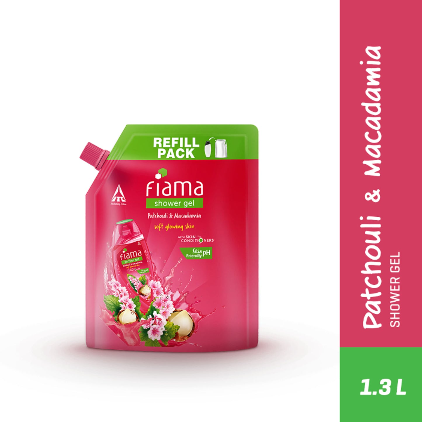 Fiama Shower Gel Patchouli & Macadamia with Skin Conditioners for Glowing Skin