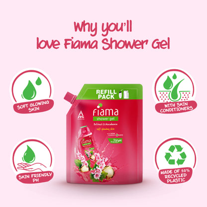 Fiama Shower Gel Patchouli & Macadamia with Skin Conditioners for Glowing Skin