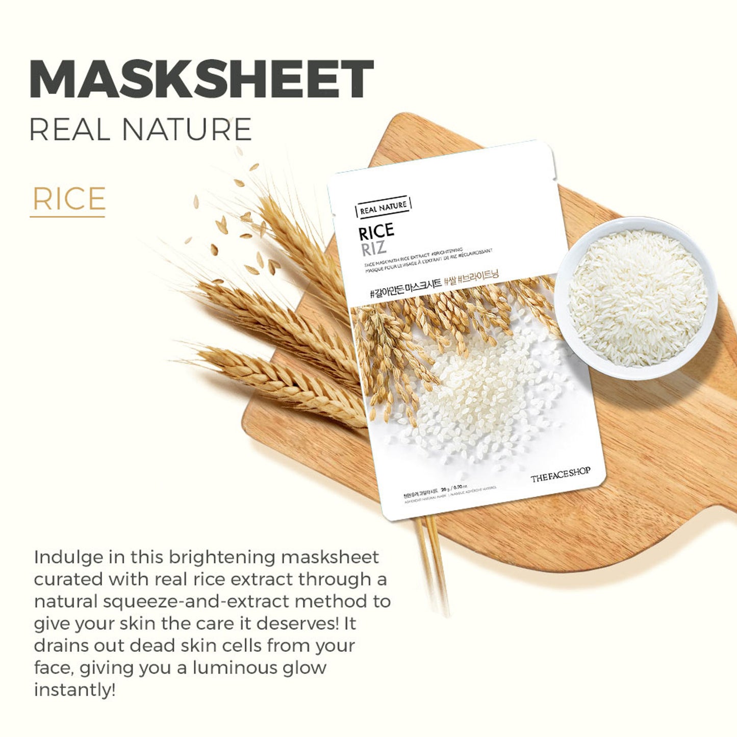 The Face Shop Real Nature Face Mask - Rice