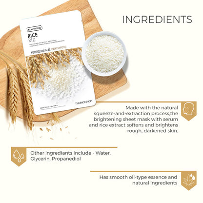 The Face Shop Real Nature Face Mask - Rice