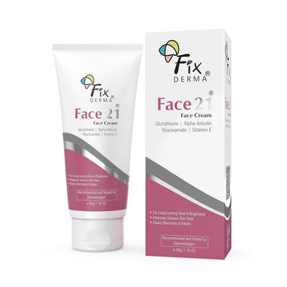 Fixderma Face21 Cleanser, Skin Brightening Cleanser, Exfoliates Dead Cells, Remove Pigmentation