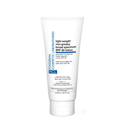 FCL Light Weight NonGreasy Broad Spectrum SPF 80 Lotion PA++++, NonComedogenic Sunscreen