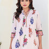 Indyancart IE Printed Pure Cotton Mandarin Collar Neck A-Line Tunic With Trousers Co-Ords