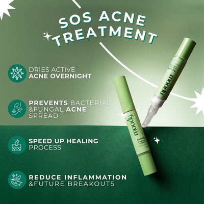 Moody Acnexpert Overnight Spot Corrector Pen With Salicylic Acid, Sulfur & Zinc For Active Acne