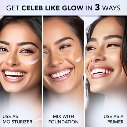 Faces Canada Strobe Cream Primer + Highlighter + Moisturizer With Hyaluronic Acid - Silver