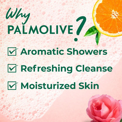 Palmolive Ginseng, Rose & Orange Essential Oil Aroma Pure Sensual - Soothing & Brightening Body Shower Gel