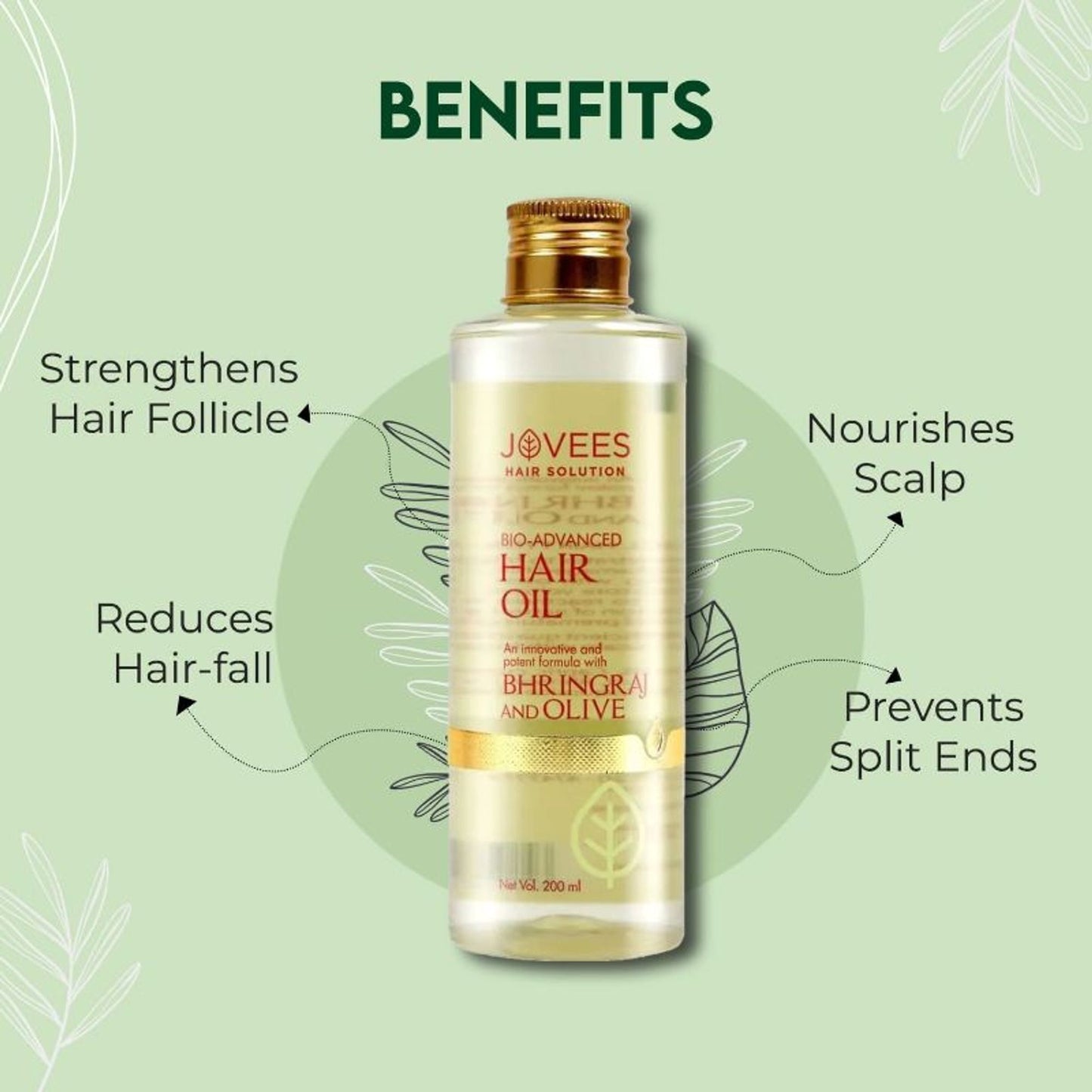 Jovees Bhringraj & Olive Hair Oil