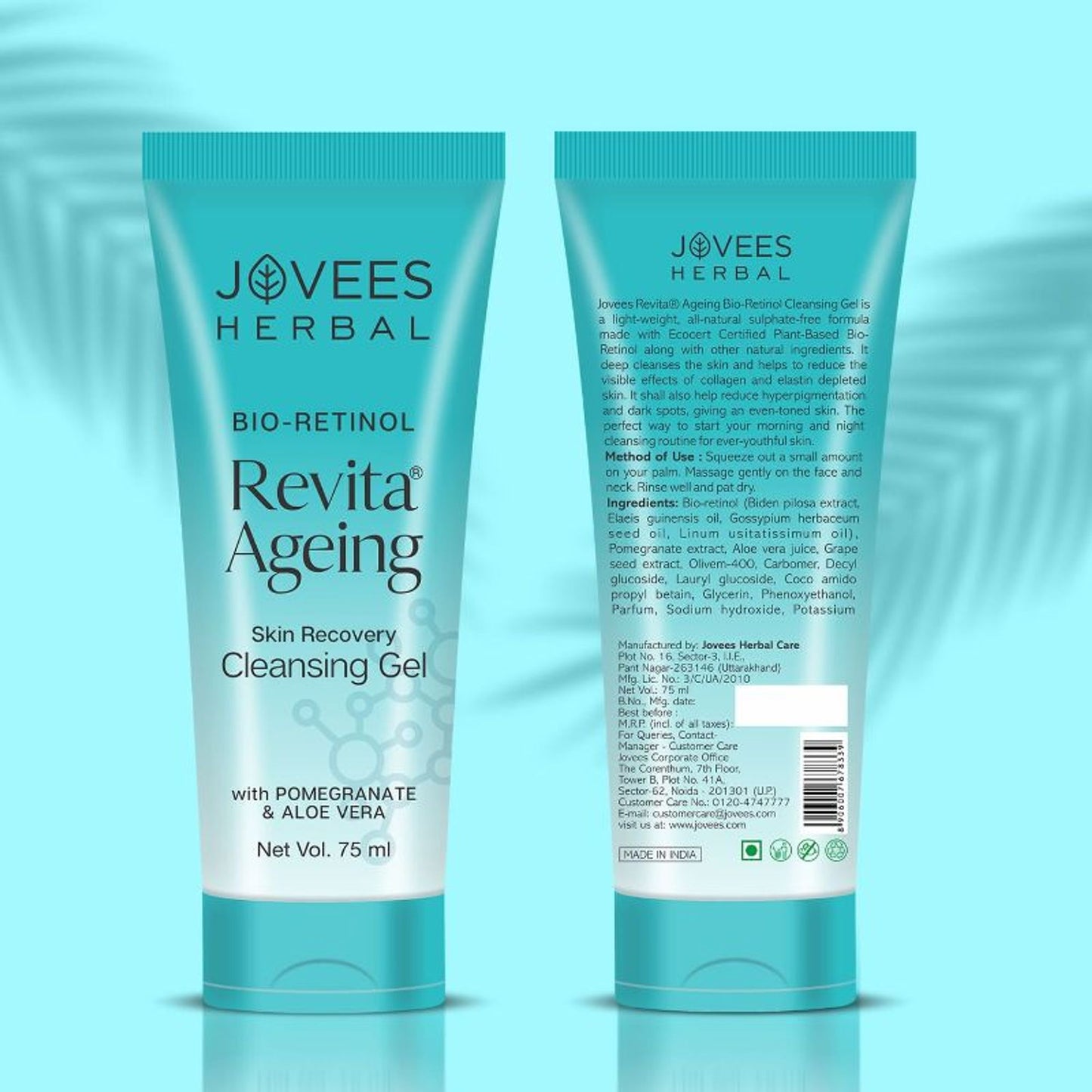 Jovees Herbal Revita Ageing Skin Recovery Cleansing Gel