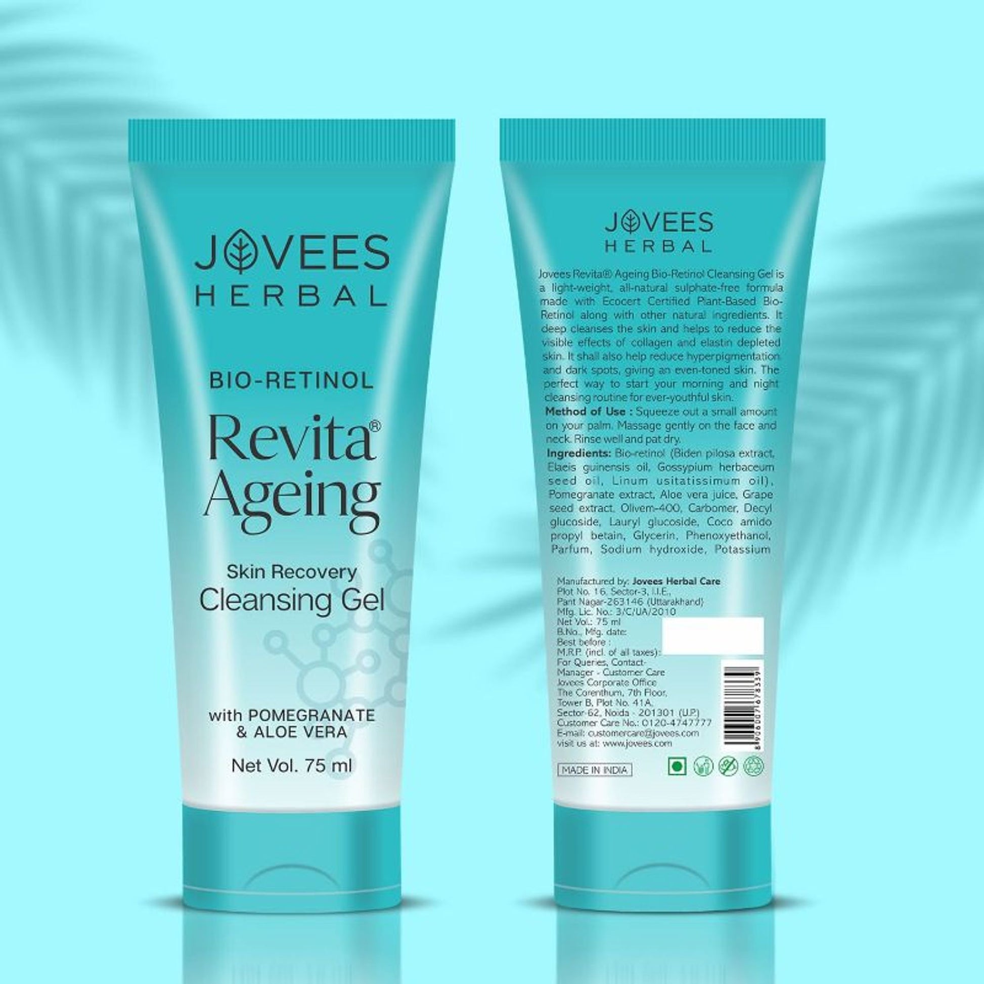Jovees Herbal Revita Ageing Skin Recovery Cleansing Gel