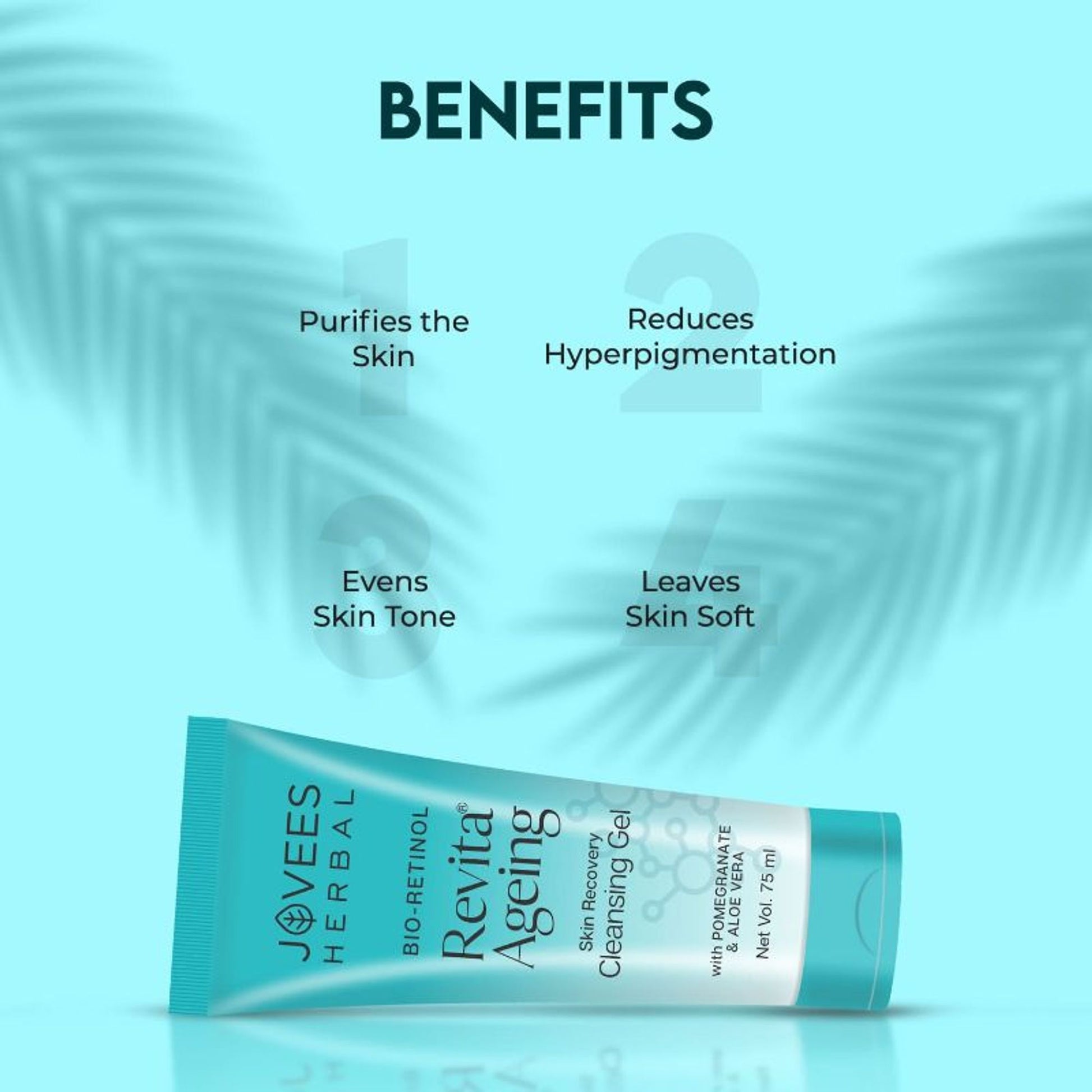 Jovees Herbal Revita Ageing Skin Recovery Cleansing Gel