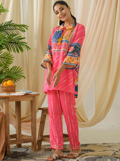 Dhiyona IE Printed Top & Trousers