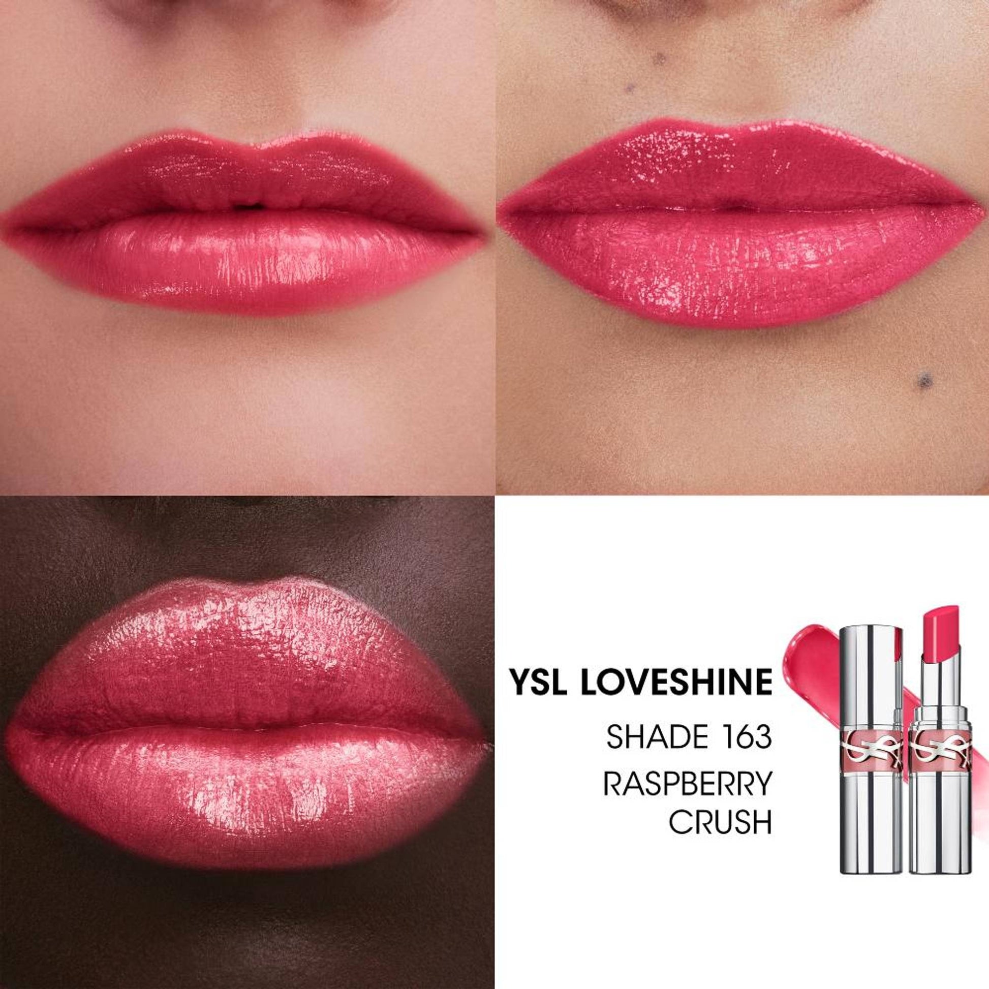 Yves Saint Laurent Loveshine Lipstick - 163 Raspberry Crush
