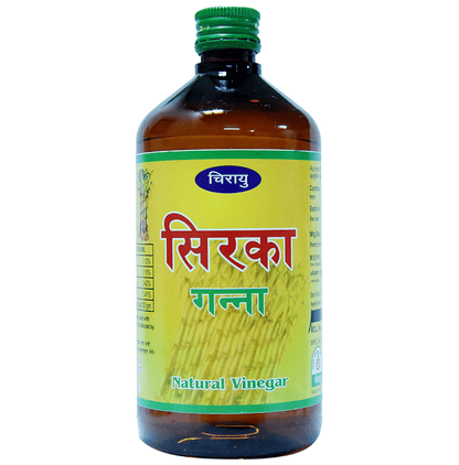 Chirayu Ganna Sirka Ayurvedic product bottle with label, used for traditional health remedies in natural medicine.