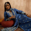 Dhiyona IE Women Ethnic Motifs Embroidered Regular Thread Work Pure Cotton Kurta with Trousers & With Dupatta