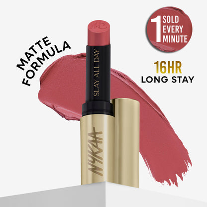 Nykaa Matte to Last No Transfer Long Lasting Lipstick - Gul
