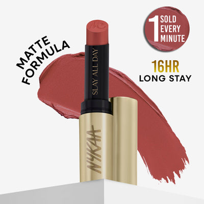 Nykaa Matte to Last No Transfer Long Lasting Lipstick - Naughty Nude