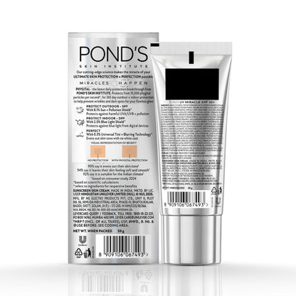 Ponds Anti-Blue Light Uv Miracle SPF 50 PA ++++ & DPF