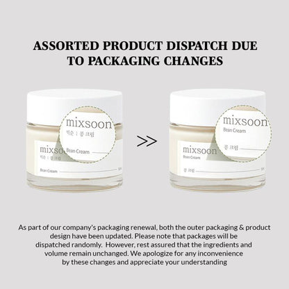 Mixsoon Bean Cream, Deep Hydration, Brightens Dull Skin & Nourishes with Fermented Beans