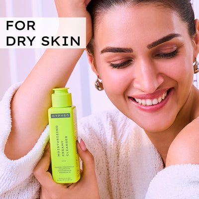 Hyphen Moisturizing Cream for Dry Skin 2% Ceramides + Polyglutamic Acid Gentle Cleanser