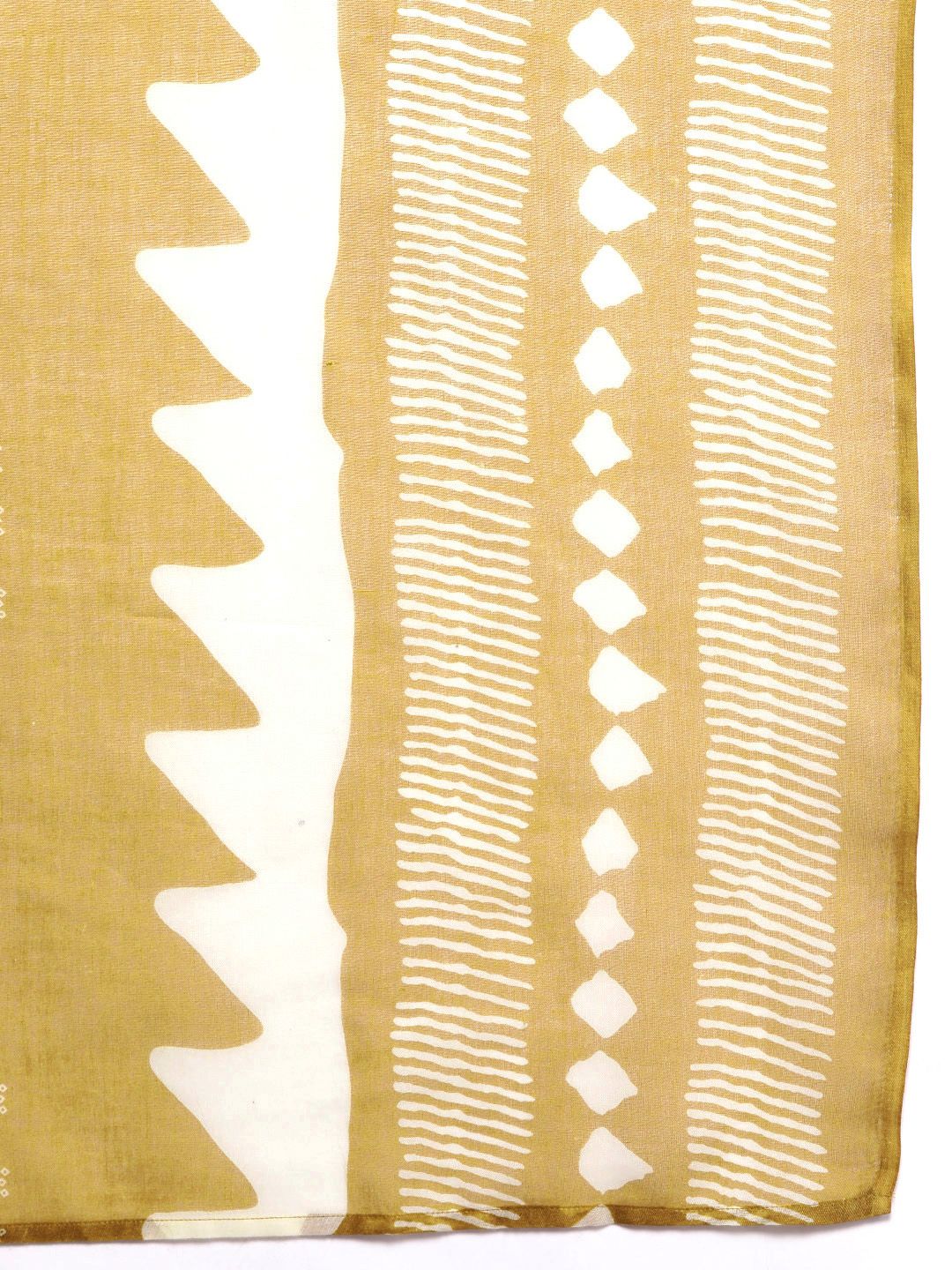 Bandhani Printed Regular Thread Work Pure Cotton Kurta With Trousers & Dupatta