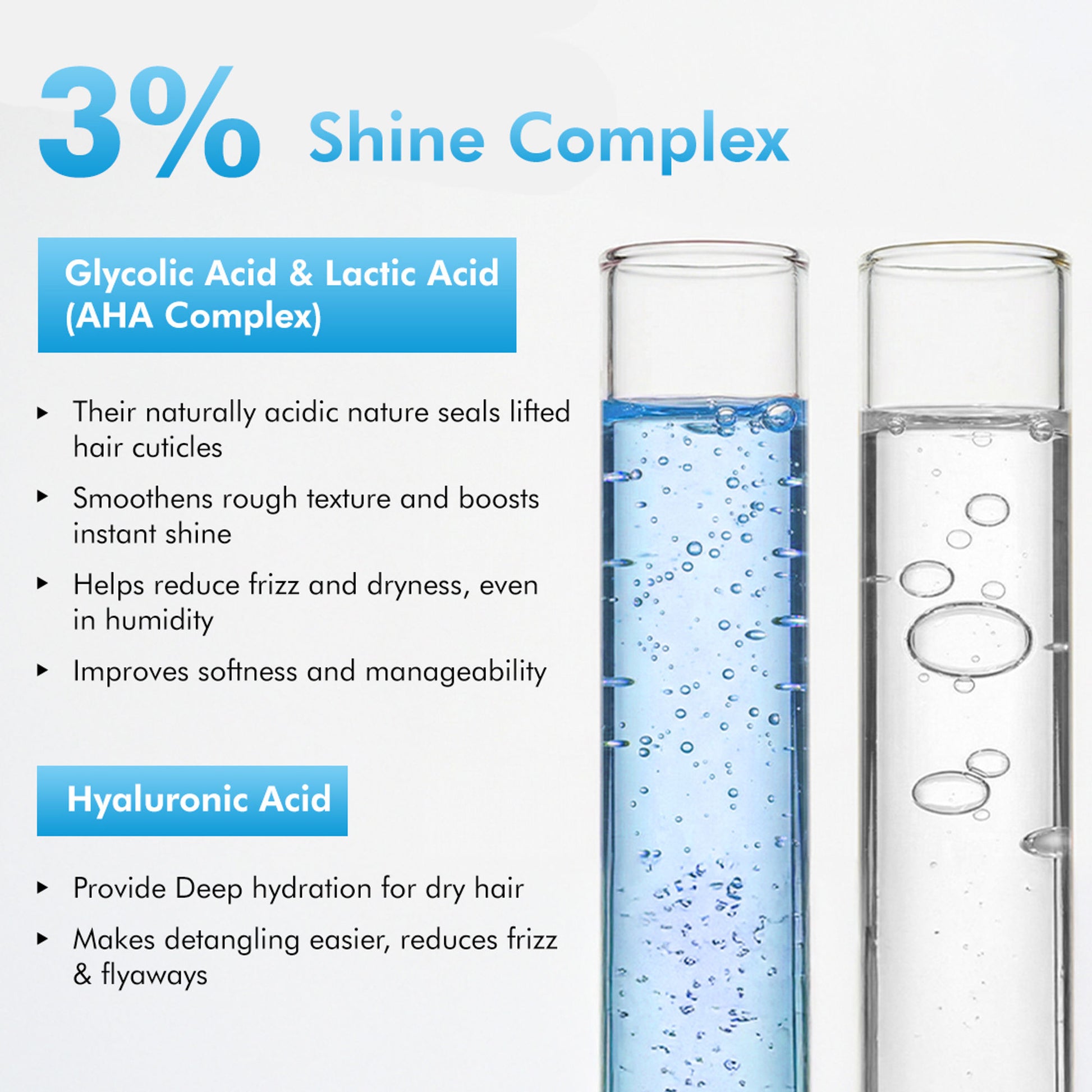 MCaffeine Glossy Hair Shampoo, 3% Shine Complex, Shinier Hair in 1 Use, 48Hr Frizz Control