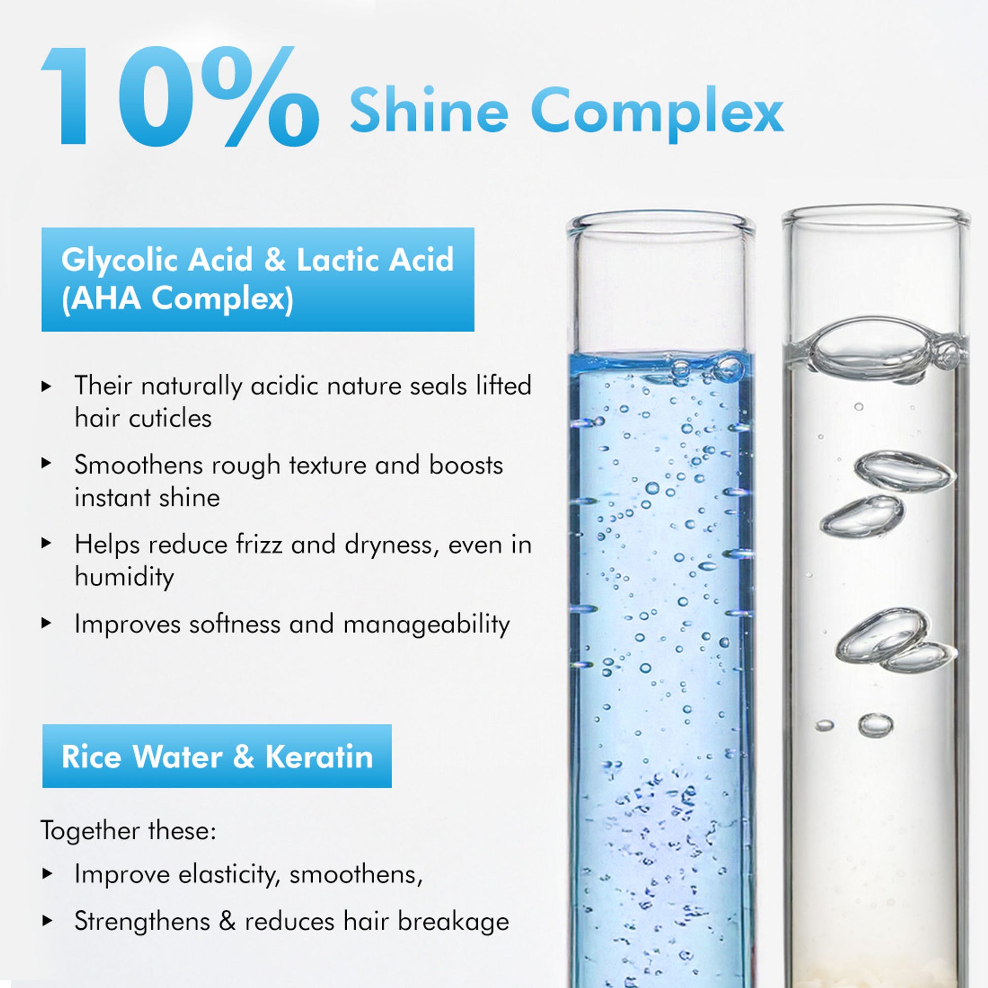 MCaffeine Glossy Hair Conditioner with 10% Shine Complex, Shinier Hair in 1 Use, 48 Hr Frizz Control