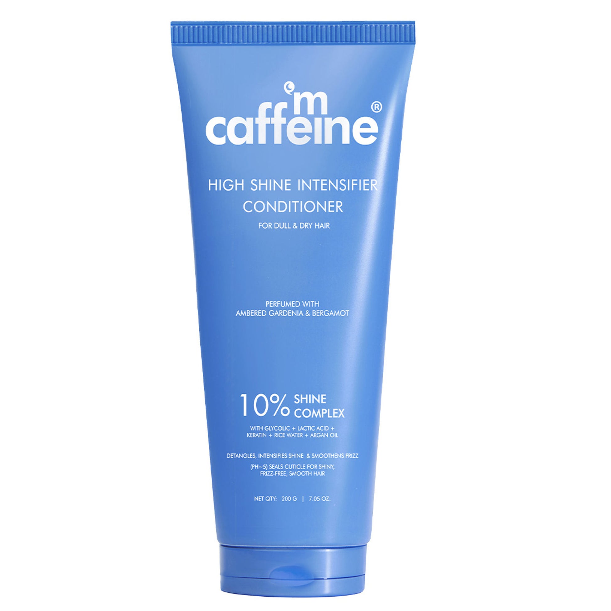 MCaffeine Glossy Hair Conditioner with 10% Shine Complex, Shinier Hair in 1 Use, 48 Hr Frizz Control