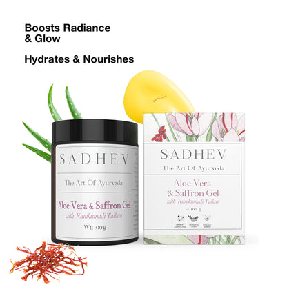SADHEV Aloe Vera Gel With Saffron And Kumkumadi Thailam