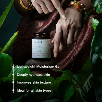 SADHEV Aloe Vera Gel With Saffron And Kumkumadi Thailam