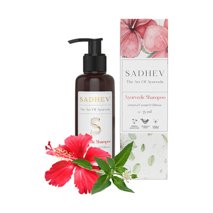 SADHEV Ayurvedic Shampoo - Coconut & Hibiscus