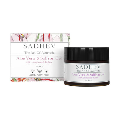 SADHEV Aloe Vera Gel With Saffron And Kumkumadi Thailam